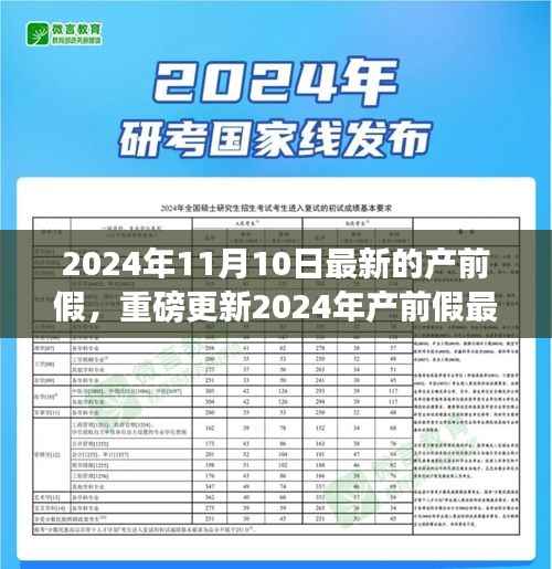 重磅更新!2024年产前假最新政策解读,你需要知道的一切细节!