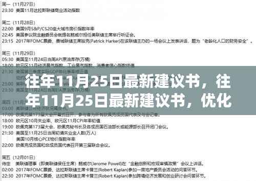 往年11月25日最新建议书,优化策略与案例分析详解