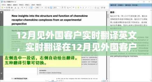 实时翻译在会见外国客户中的应用与重要性,12月商务沟通的关键